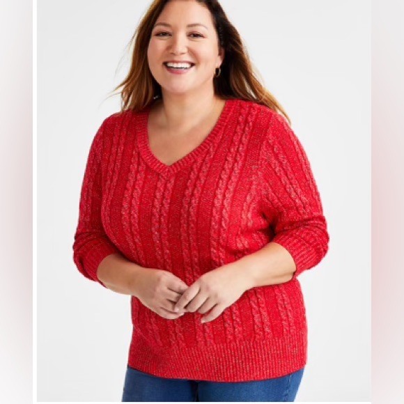 Style & Co. Sweaters - Style & Co V Neck Sweater. Size 1X